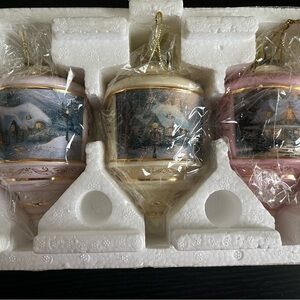 The Bradford Edition Thomas Kincade’s Heirloom Glass Ornaments - Third Issue